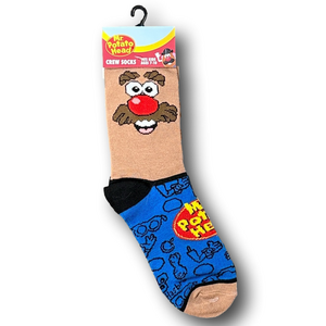 Kids Mr. Potato Head Funny Novelty Crew Socks - NWT